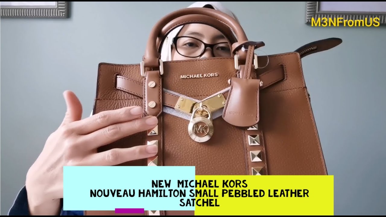 nouveau hamilton small pebbled leather satchel