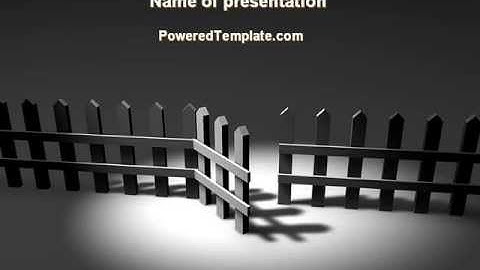 Opening Door PowerPoint Template by PoweredTemplate.com