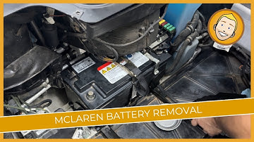 McLaren battery removal DIY