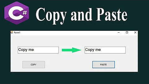 C# Copy & Paste from one textBox to another textBox