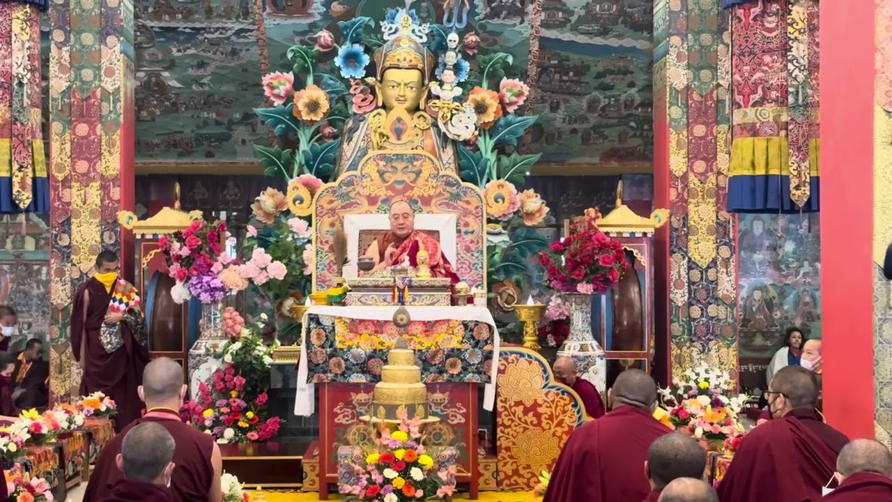 Kama wang by shechen Rabjam rinpoche at Mindrolling monastery India Dehradun ￼