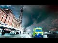 STORM DEBI Blackpool & Monster Waves - 80MPH WINDS