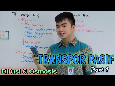 Video: Adakah penyebaran osmosis aktif atau pasif?