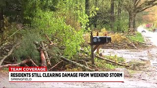 Springfield residents still clearing debris from weekend storm