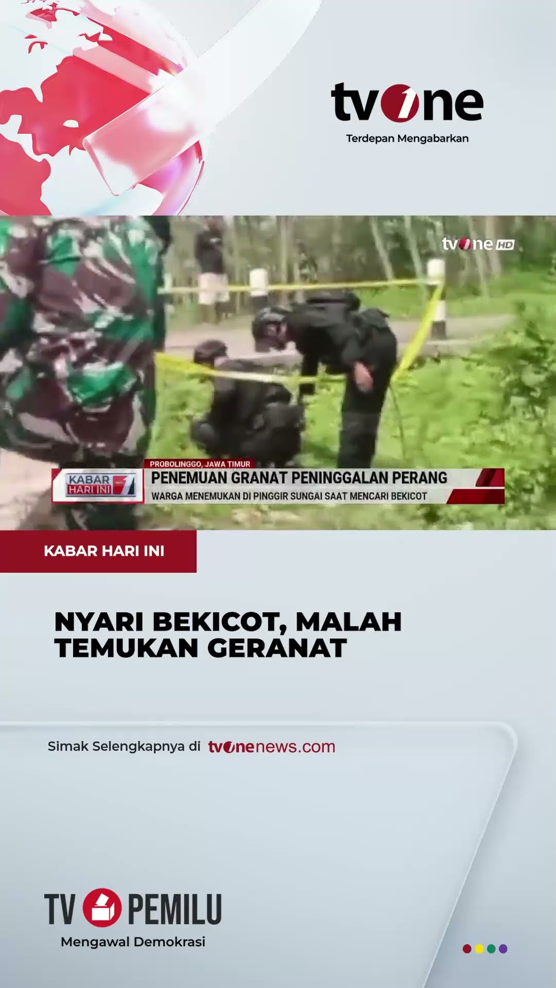 Niat Cari Bekicot, Warga Probolinggo Temukan Granat Peninggalan Perang | tvOne