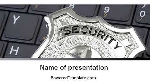 Web Security PowerPoint Template by PoweredTemplate.com