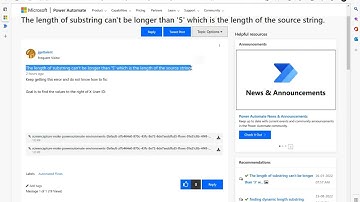 Power Automate - Tekstpositie vinden & Substring-functie
