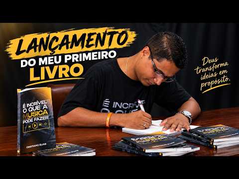 Lançamento do meu primeiro livro, É incrível o que a música pode fazer.