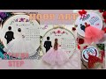 Embroidery Hoop Art Detailed Video💗/Bride & Groom Design Step by Step👰🤵