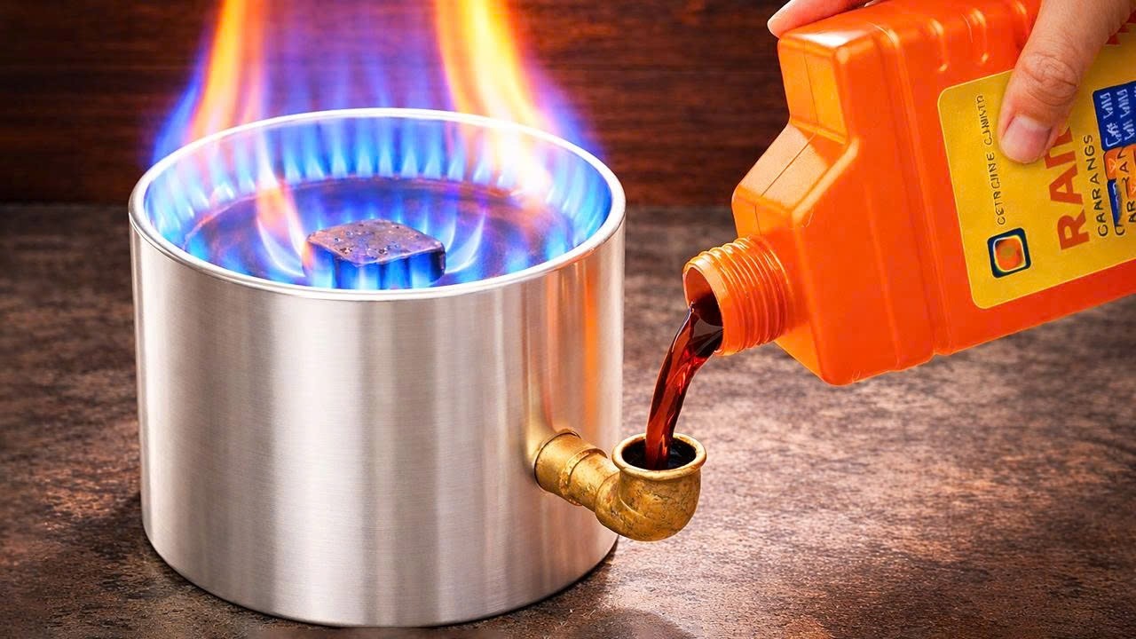 Нет электричества — нет газа! Самодельный обогреватель 3-в-1 на отработанном масле — скрытая бесплат