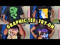 Try-On Haul Graphic Tee Edition! | Shein, Forever 21, BooHoo! | LifeAsBirah