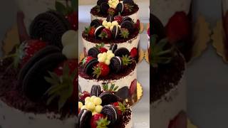 Berries | Strawberry | oreo cake | youtubeshorts shot shortvideo