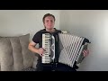 Acordeon Monterey 120 baixos 3° de voz Oitavada