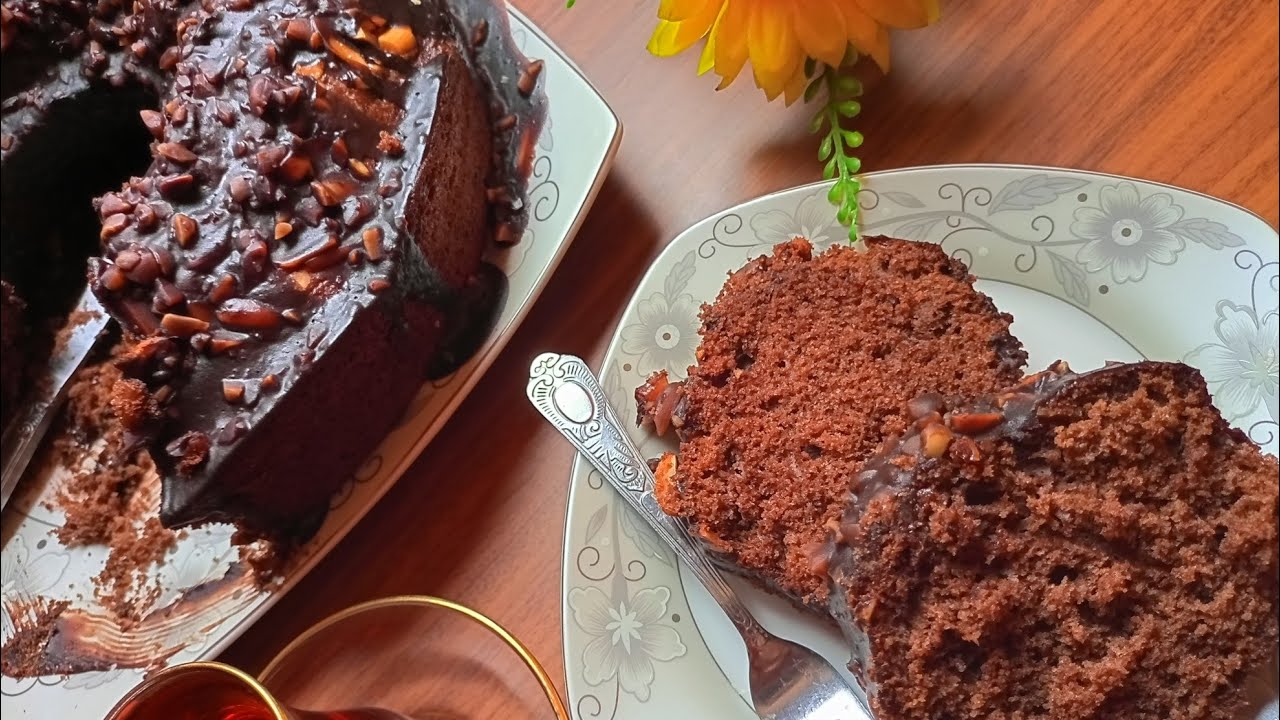 كيكة الشوكولاتة والفول السوداني 🍫🍫 ميكس رهيييب بين نعومة الكيك وقرمشة الفول السودانى...هتعشقووه