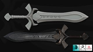 Autodesk 3ds Max, Zbrush, Substance Painter  Stylized sword
