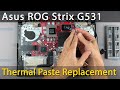 Asus ROG Strix G531 Disassembly, fan cleaning and thermal paste replacement