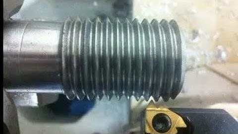 How to cut a thread on a manual lathe machine | Single Point Threading  @ClickspringClips