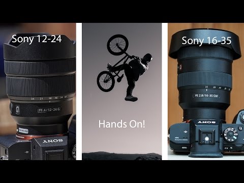 Sony 16-35mm F2.8 Gmaster & 12-24mm F4 Wide Angle Lenses Hands On with the Sony A9 and A7RII