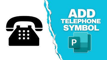 How to Add Telephone Symbol in Publisher Document