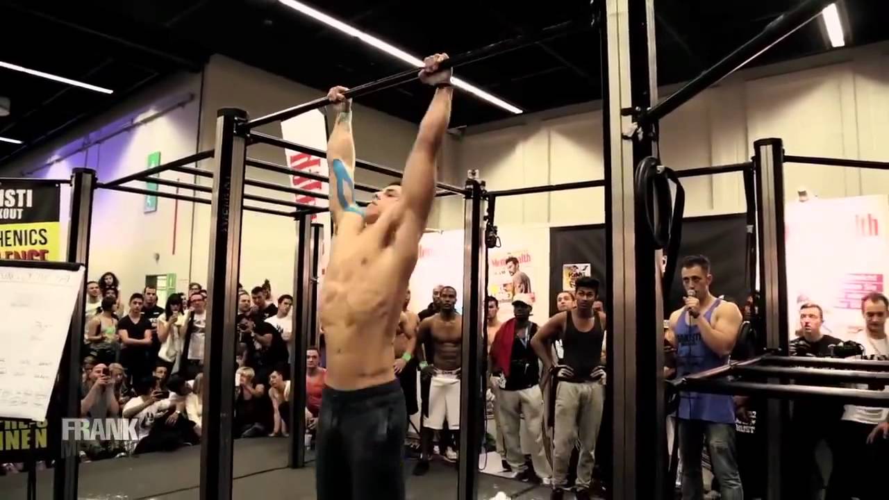 Workouts & Exercises Frank Medrano last year on the FIBO expo in Germany