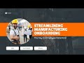 Manufacturing Onboarding Strategy That Boosts Retention &amp; Productivity