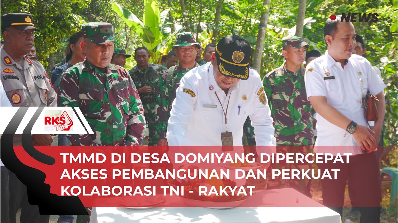 TMMD di Desa Domiyang Percepat Akses Pembangunan dan Pererat Kolaborasi TNI – Rakyat