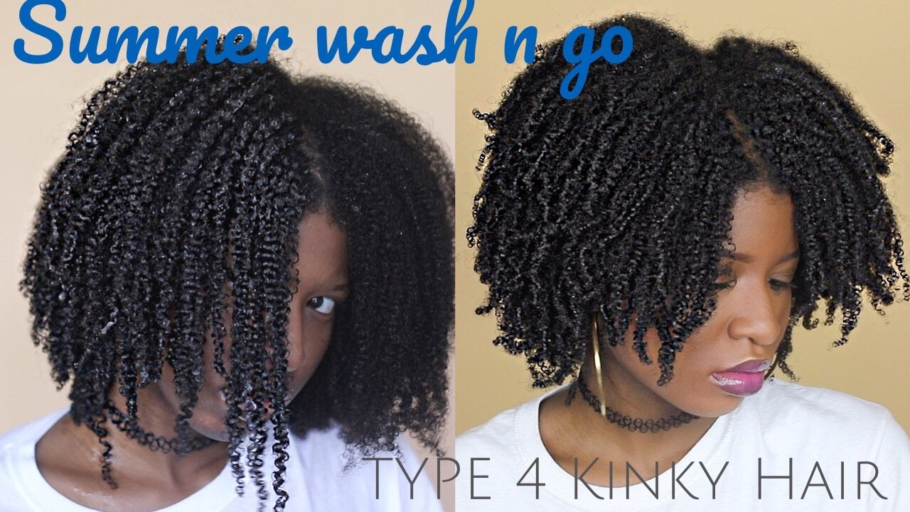 Achieve The Most Defined Summer Wash N Go For 4c 4b Kinky Hair