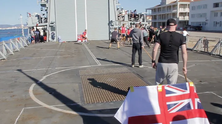 Playing Hockey On Deck Of A Ship: Royal Navy Reser...