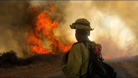 Once again severe forest fires in California