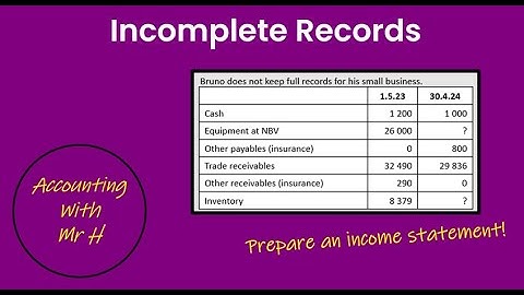 Incomplete Records