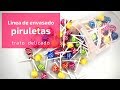 Piruletas planas y redondas envasado por linea automatica: trato delicado del producto