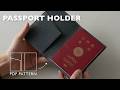 Rolled &amp; Painted Edges: Making a Premium Leather Passport Holder with French Shrink Leather