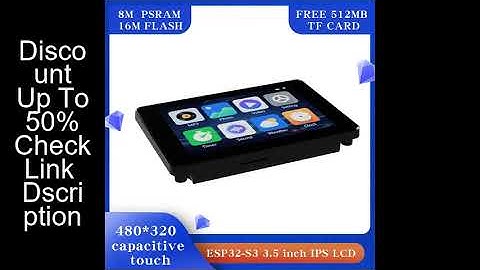 ESP32-S3 3.5-inch capacitive touch IPS module 8M PSRAM 16M FLASH Arduino LVGL development 320*480