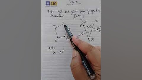 Lecture 5, Graph theory, Isomorphic graphs