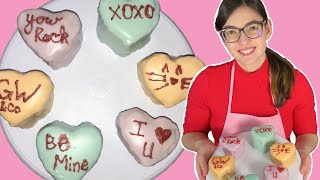 Valentine's Day Baking | Petit Four Conversation Hearts | Decorating & Discussing