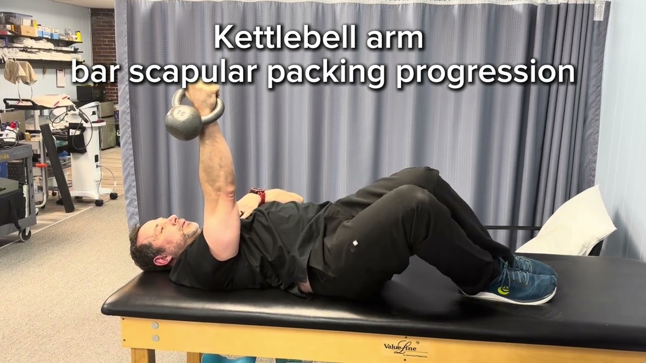 Kettlebell arm bar scapular packing progression 