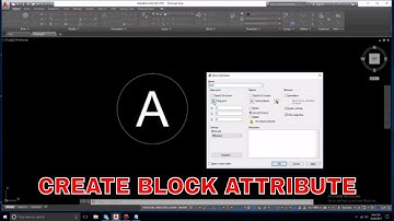 AUTOCAD 2018 TUTORIAL WITH HOW TO CREATE BLOCK ATTRIBUTE