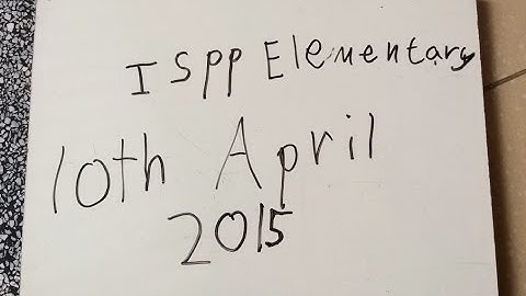 A Day in the Life of ISPP Elementary 2015