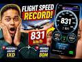 Plane Flying at 831 km/h!😳✈️Real-Time Flight Speed at 35,000 Feet 🤯How Fast Is a Passenger Plane? ✈️