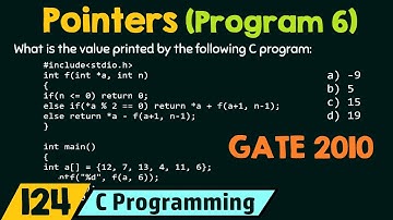Pointers (Program 6)