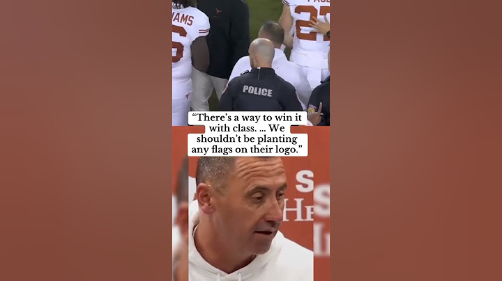 Steve Sarkisian explains why he stopped Texas from flag planting (via @Texas Football /TT)