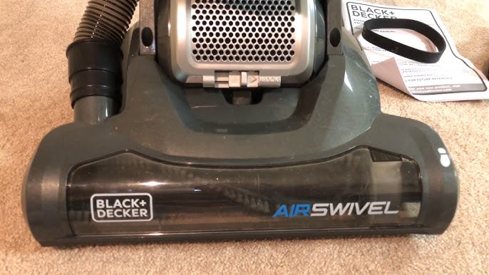 Black + Decker Bagless Air Swivel Upright Vacuum, Red, BDASL107 
