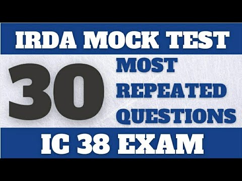 ?️ IRDA Mock Test | IC 38 Exam ?