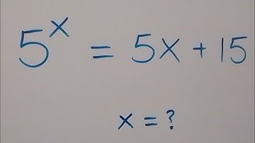 A Nice Math Olympiad Algebra Problem | (Lambert W Function)