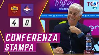 Gasperini sul derby: "Magari piove..." Conferenza post RomaFiorentina