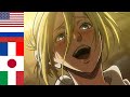 "ANNIE'S LAUGH" in 5 languages ● Attack On Titan 2020