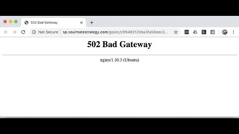 Website error 502 bad gateway what is it?