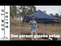 One man gazebo setup - How to guide