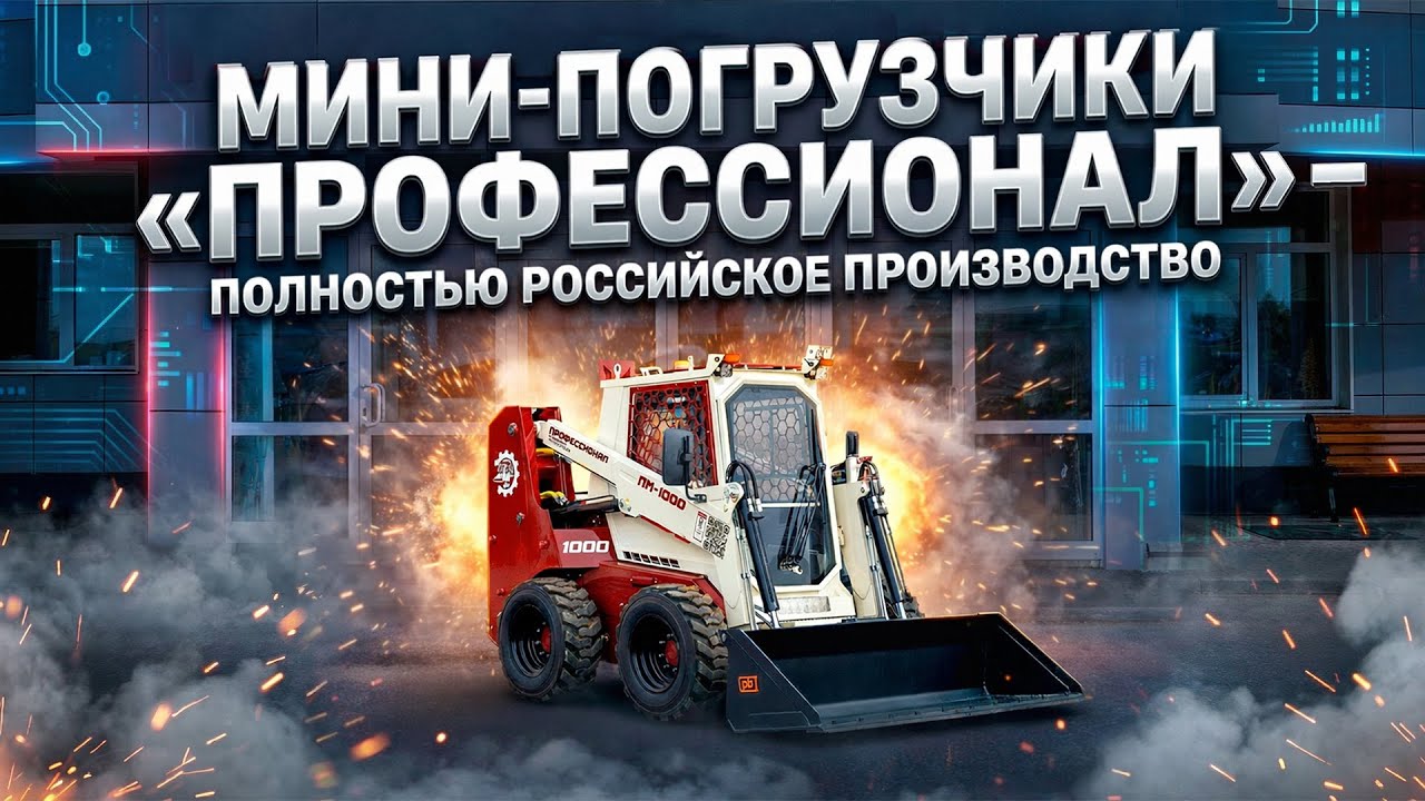 Рассказываем о производстве российского мини-погрузчика ПМ-1000