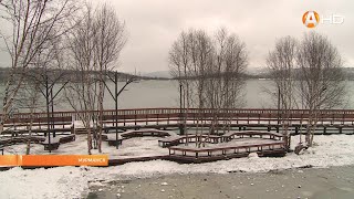 Деревянная набережная появилась в Мурманске на озере Среднее